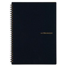 Maruman Mnemosyne Black Ruled Spiral Notebook